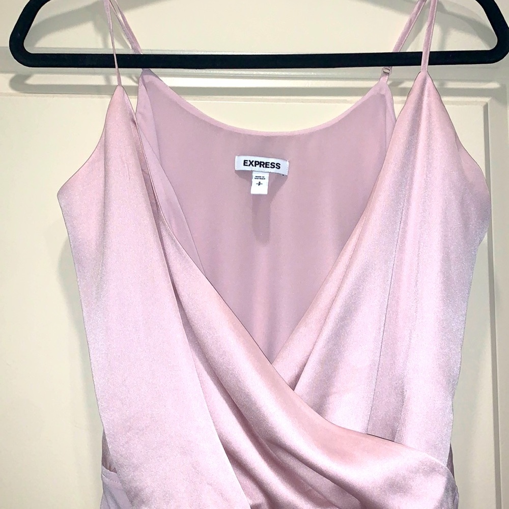 Express pink satin bodysuit! 💓